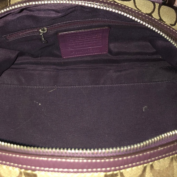 Plum coach purse - Picture 4 of 5